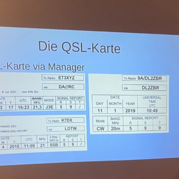 Ein informativer Vortrag über die QSL-Karte von DM5CT